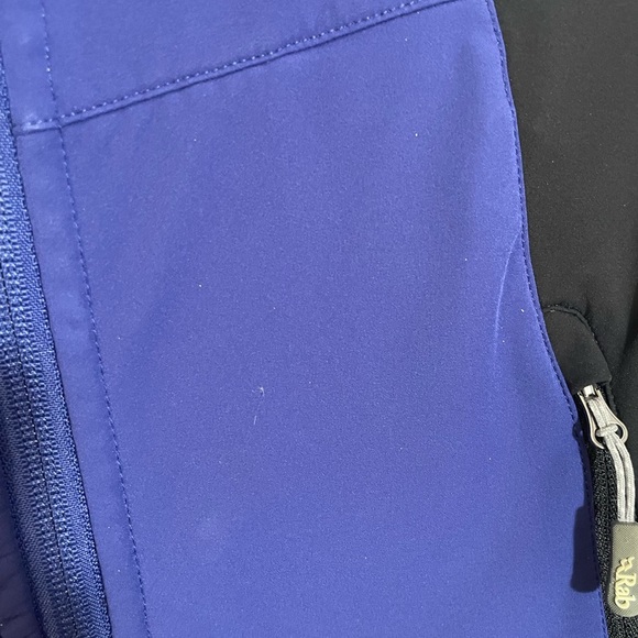 Rab Women’s Baltoro Lite Jacket QFS-51 Blue/Black Polartec Power Shield Small 10 - Picture 13 of 14